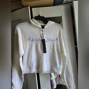 House of Harlow 1960 White and Blue Hoodie